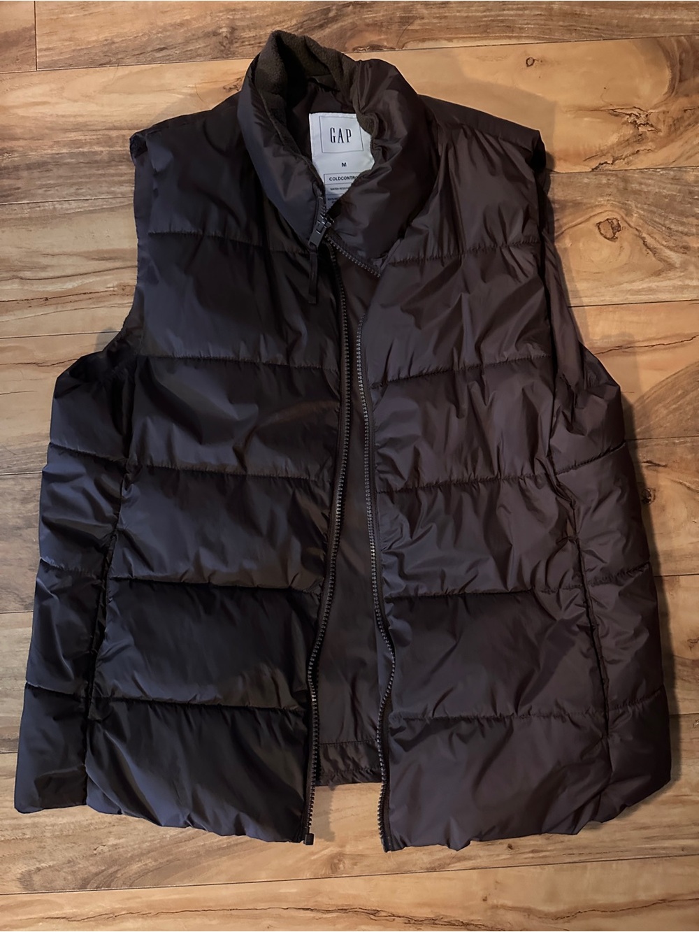 GAP Brown Quilted ColdControl Vest